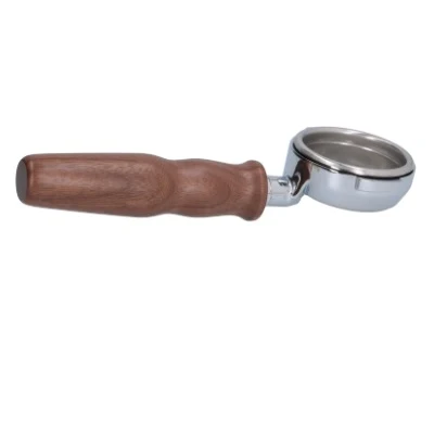 Bottomless Portafilter With Walnut Wood Handle (7.2mm) — Can