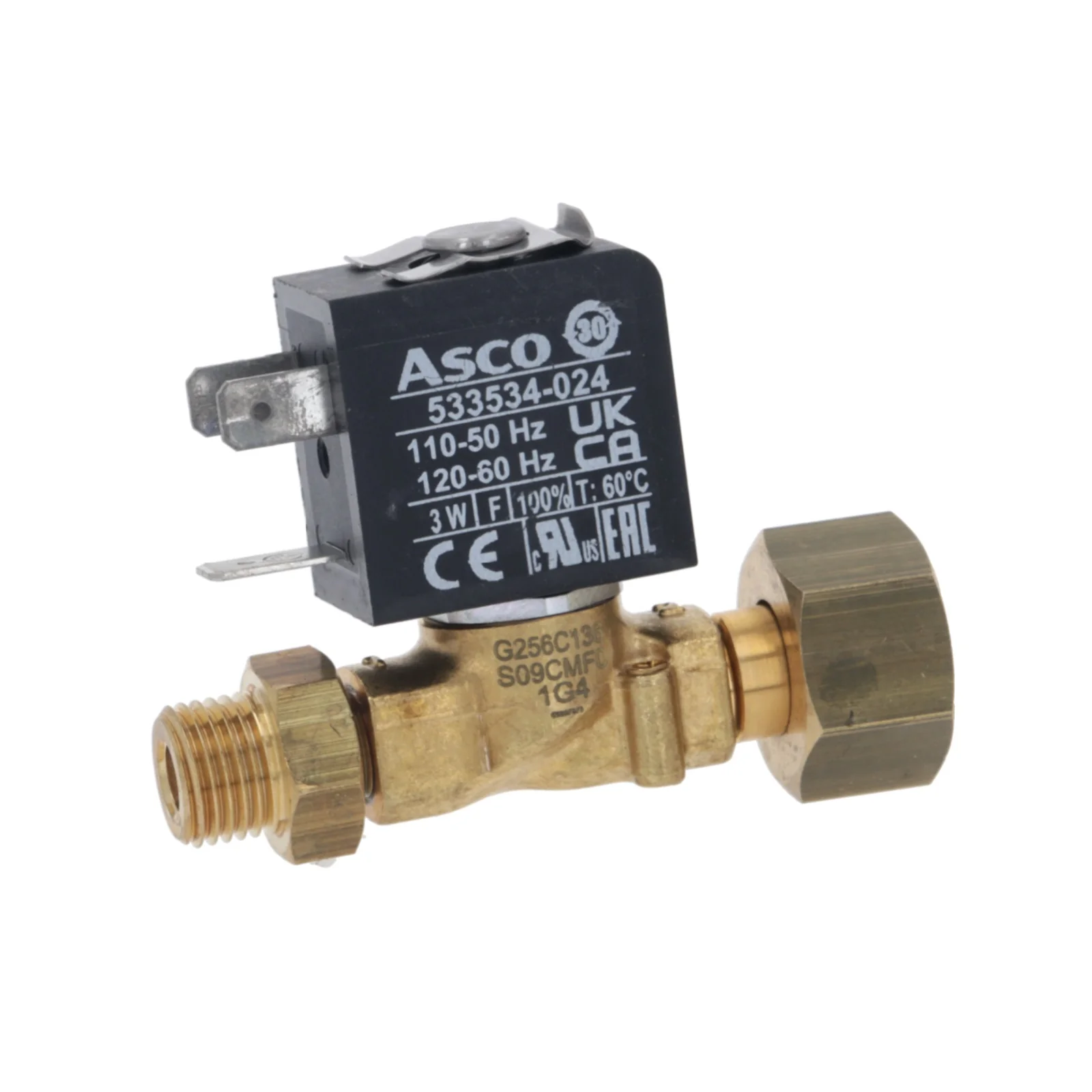 Asco Rancilio Silvia ProX 110V Two-way Hot Water Valve Assembly — Catalog Product