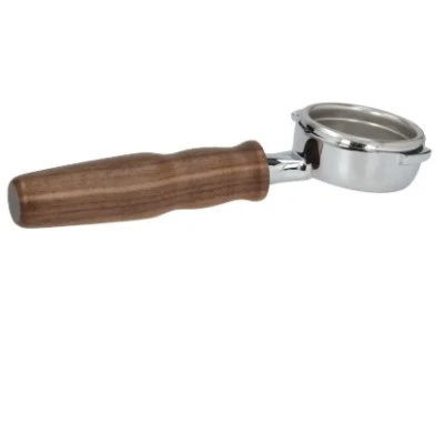 Nuova Simonelli Bottomless Portafilter with Walnut Wood Handle (After-Market) — Can