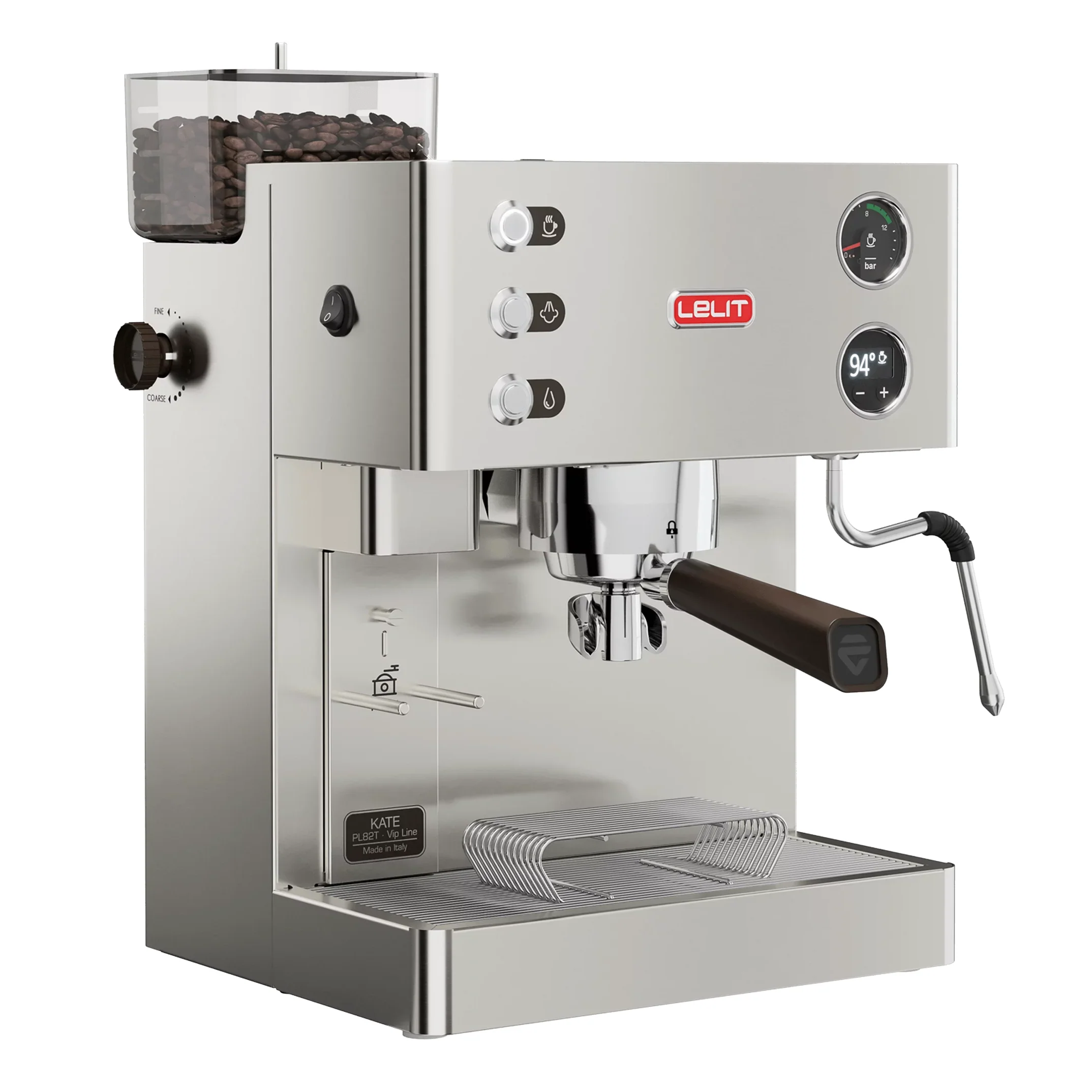 Lelit Kate Espresso Machine — Grinder