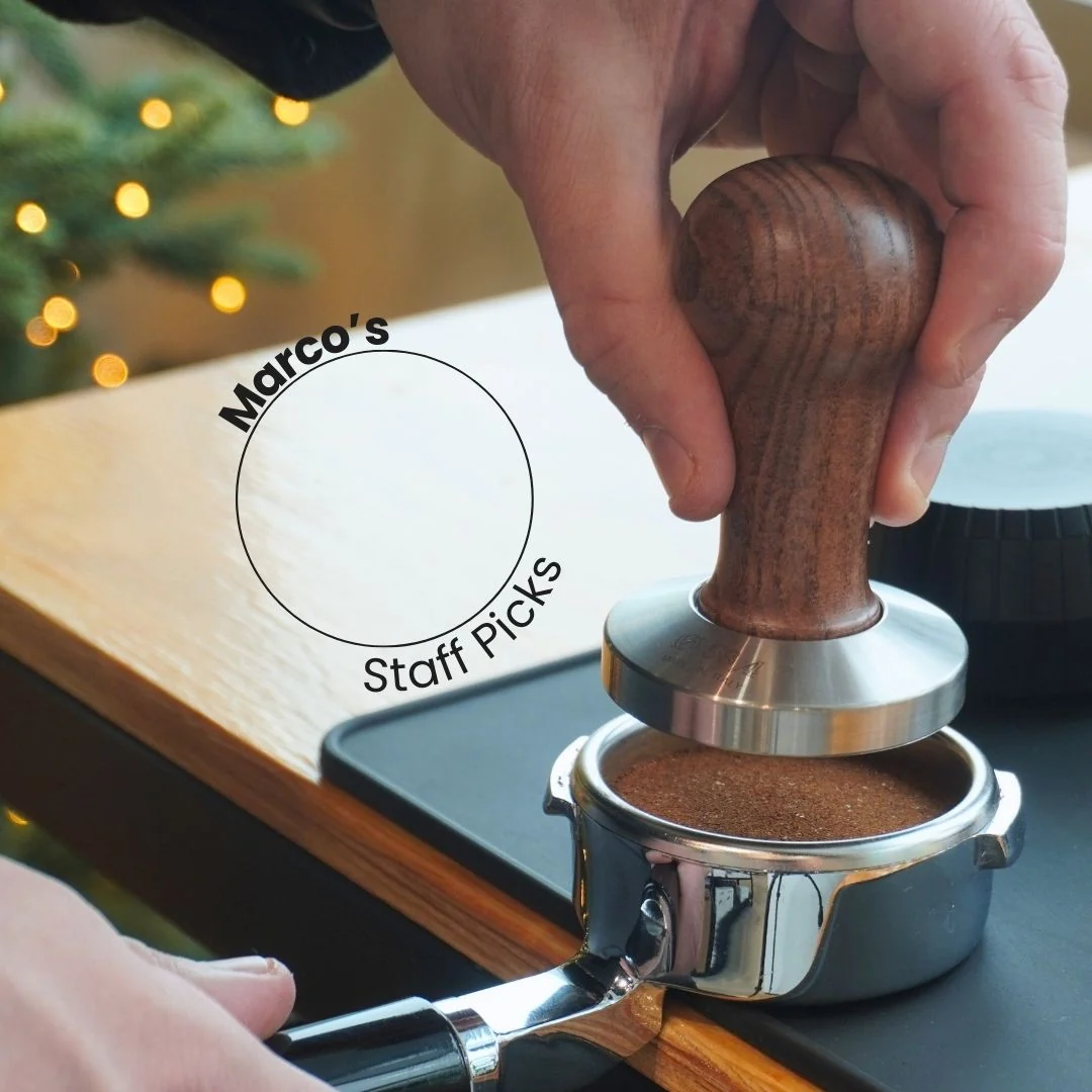Motta Wooden Coffee Tamper - 57mm / Flat / Carbon Look — Catalog Product - Image 2