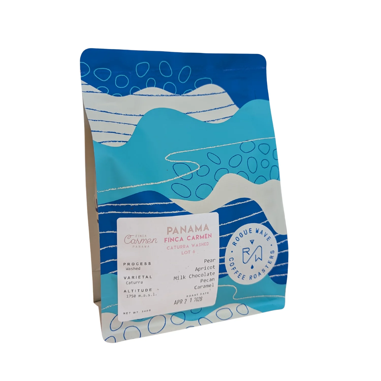 Rogue Wave Coffee Roasters Rogue Wave - Panama - Carmen Estate Caturra Lot 6 Coffee Beans — Tea