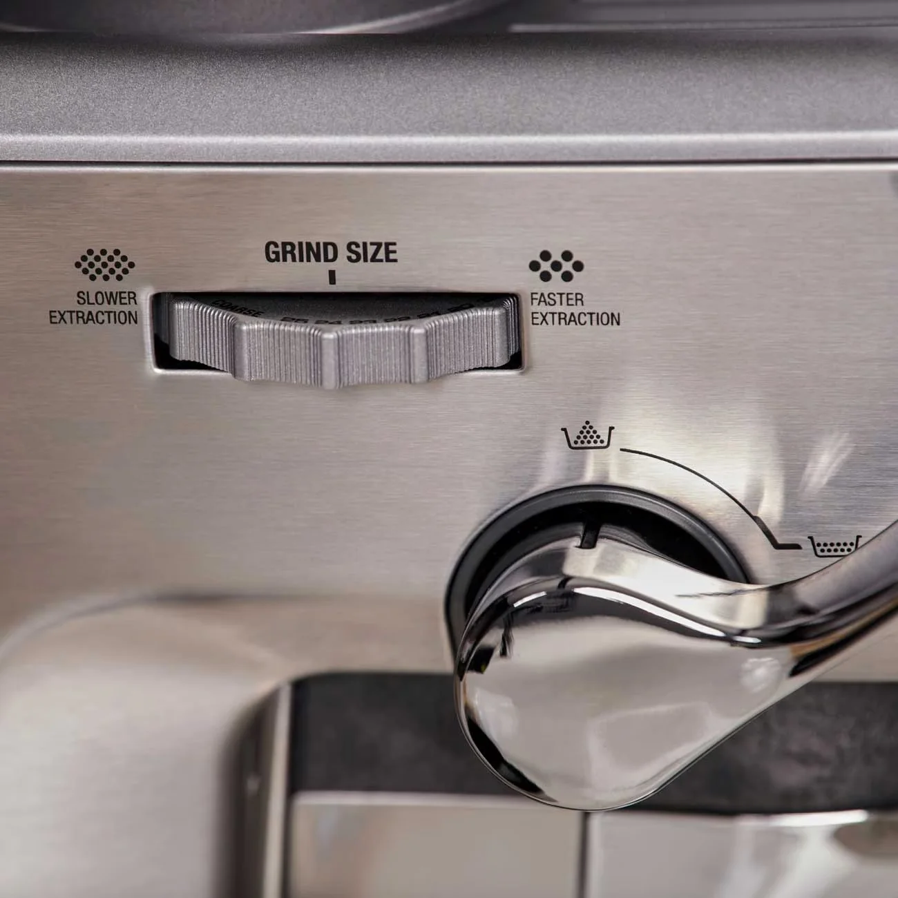 Breville Barista Express Impress Espresso Machine - Sea Salt — Controller - Image 5