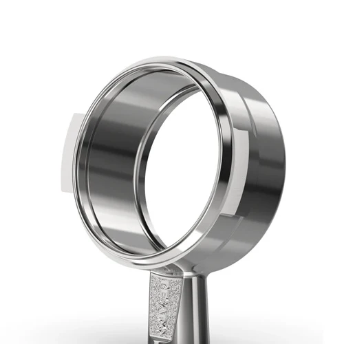 Pesado Stainless Steel Bottomless Hybrid Portafilter (6.0mm) — Basket - Image 2