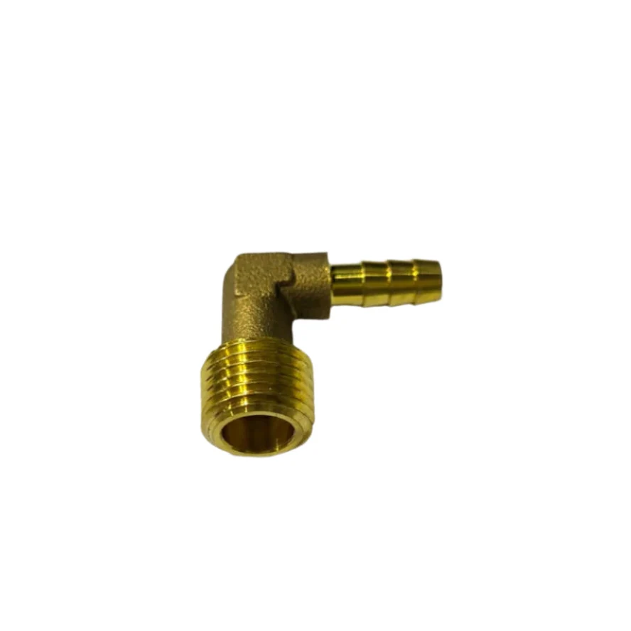 1/4" M BSP x 6mm Barb Brass Elbow Fitting — Catalog Product
