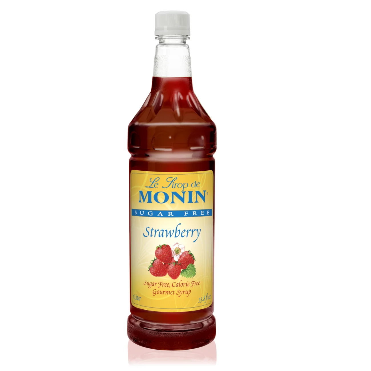 Monin Sugar Free Strawberry Syrup — Bottle