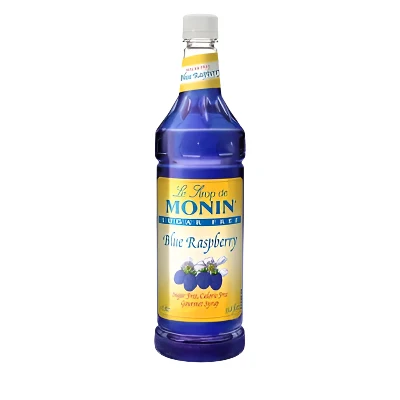 Monin Sugar Free Blue Raspberry Syrup — Bottle