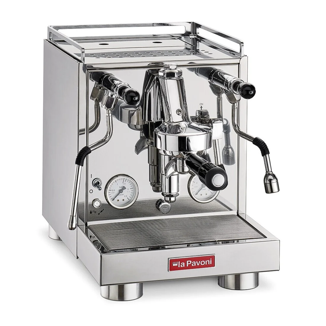 La Pavoni Cellini Evolution Espresso Machine - Stainless Steel — Wand