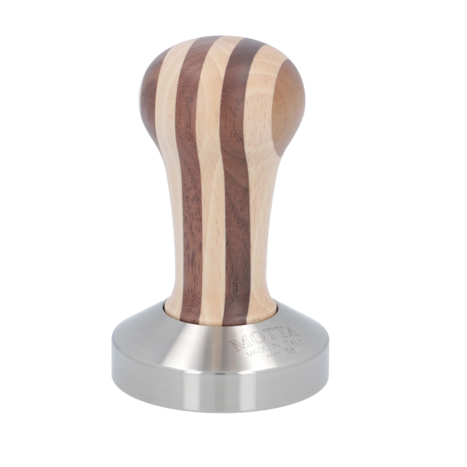Motta Wooden Coffee Tamper - 57mm / Flat / Carbon Look — Catalog Product - Image 7