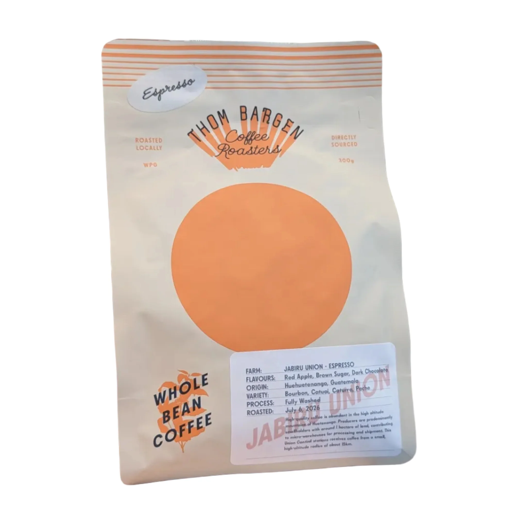 Thom Bargen Coffee Roasters Thom Bargen - Guatemala - Jabiru Union Espresso Coffee Beans — Tea