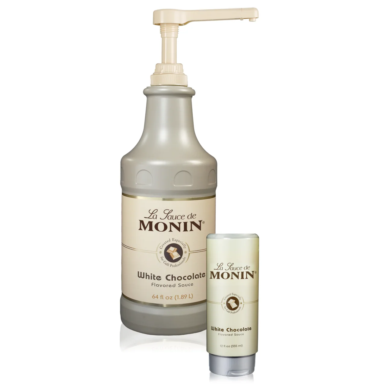 Monin White Chocolate Sauce - 12oz — Bottle