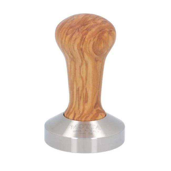 Motta Wooden Coffee Tamper - 57mm / Flat / Carbon Look — Catalog Product - Image 3