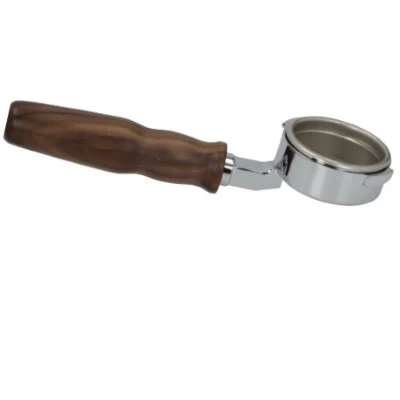Gaggia Bottomless Portafilter with Walnut Wood Handle — Can