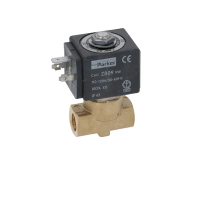 110/120V 50/60HZ 9W Two-Way Parker Solenoid — Bar
