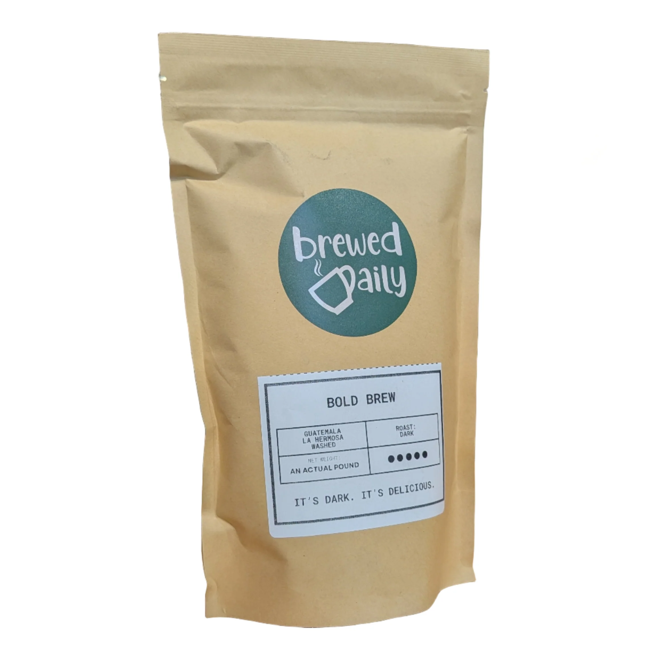 (DISCOUNT) Brewed Daily - Bold Brew Dark Roast Coffee Beans — Tea