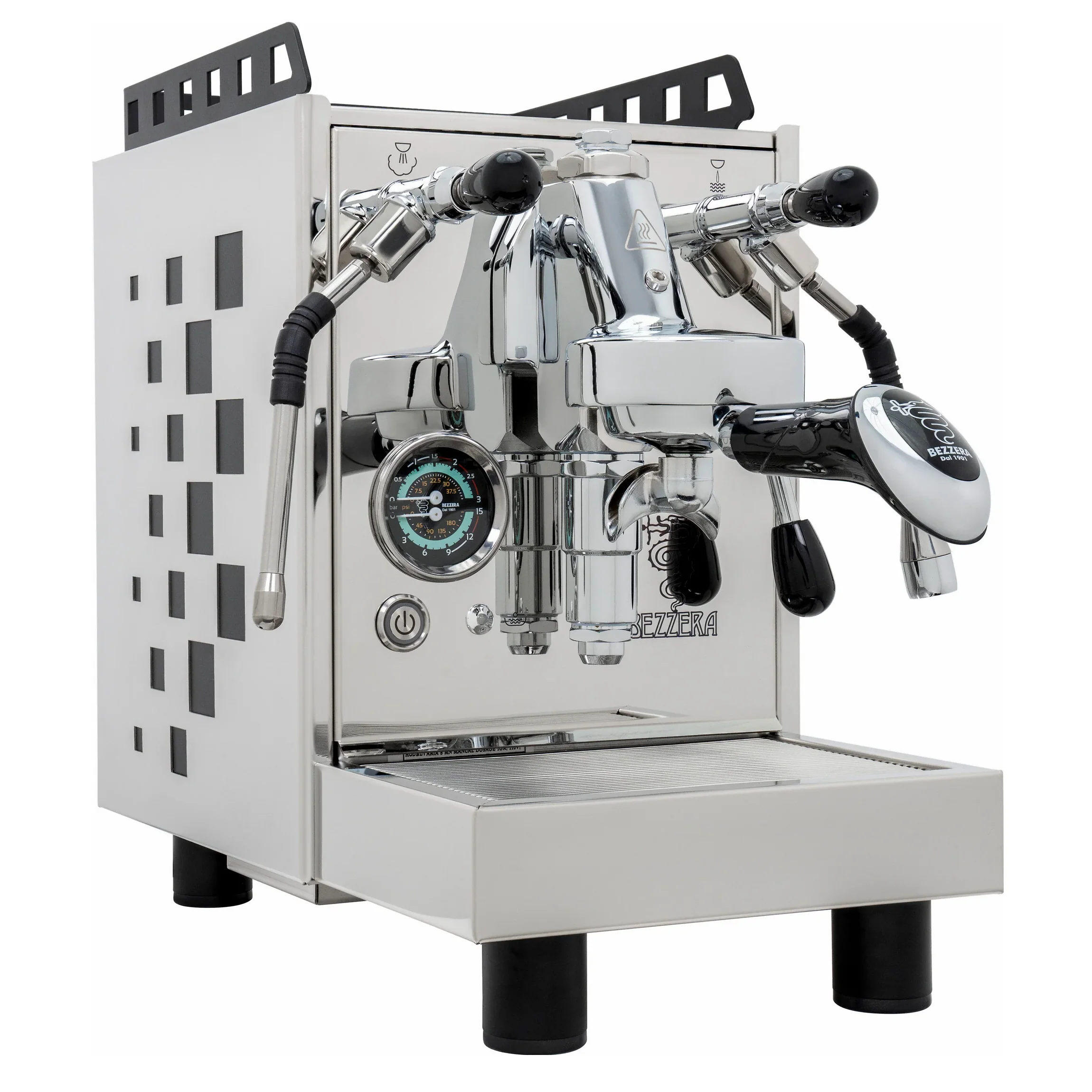 Bezzera Aria MN Espresso Machine - Black / Rosewood — Grinder