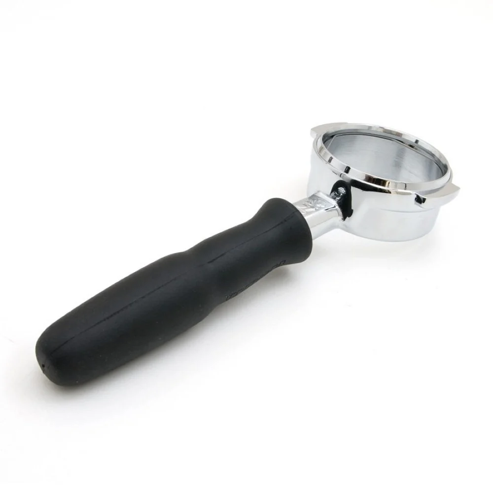 La Marzocco OEM Bottomless Portafilter - Factory Cut, Logo Embossed, Rubber Handle — Basket